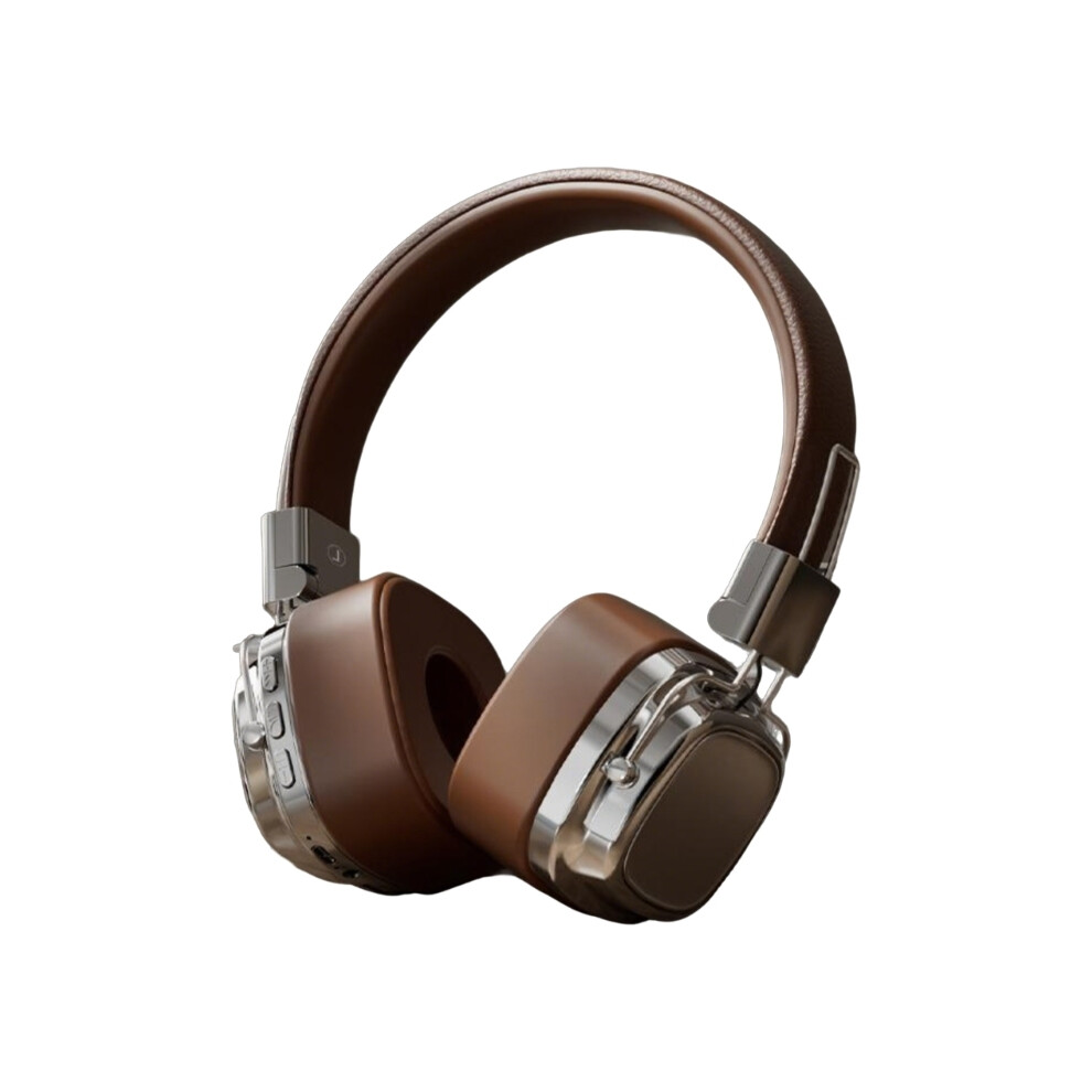 (Brown) Long Battery Life Wireless Headphones Sound For Cellphone Laptop Earphone Brown 6132729306928