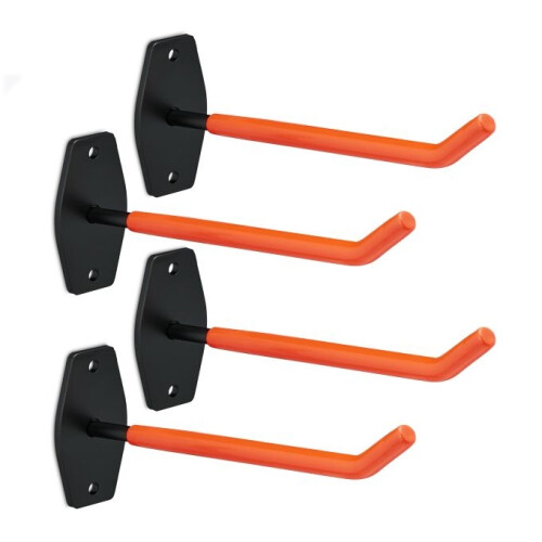 Tire holder for wall mounting in a set of 4