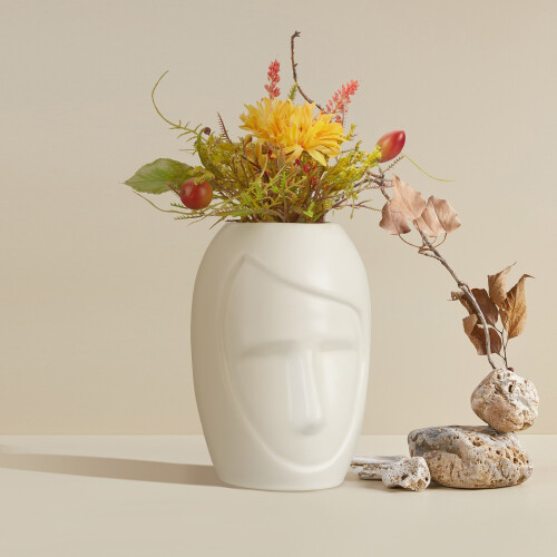 Blumenvase in Gesichtsform 1