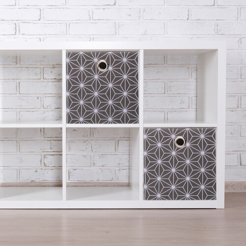 Graue Aufbewahrungsbox 2er Set 1
