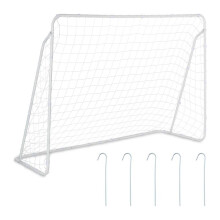 Fußballtor aus weißem Stahl