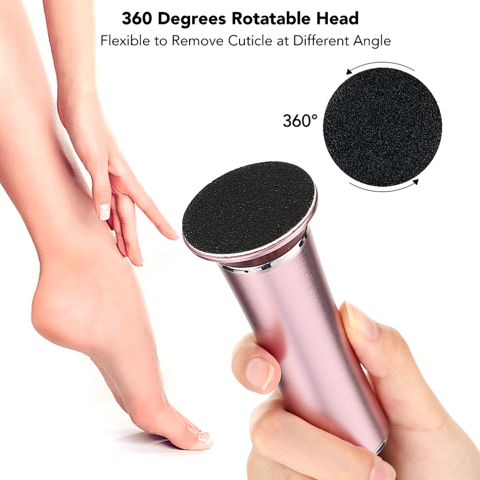 (EU Plug) Electric Foot Callus Remover Foot Care File Tool Foot Grinder and Replacement Sandpaper