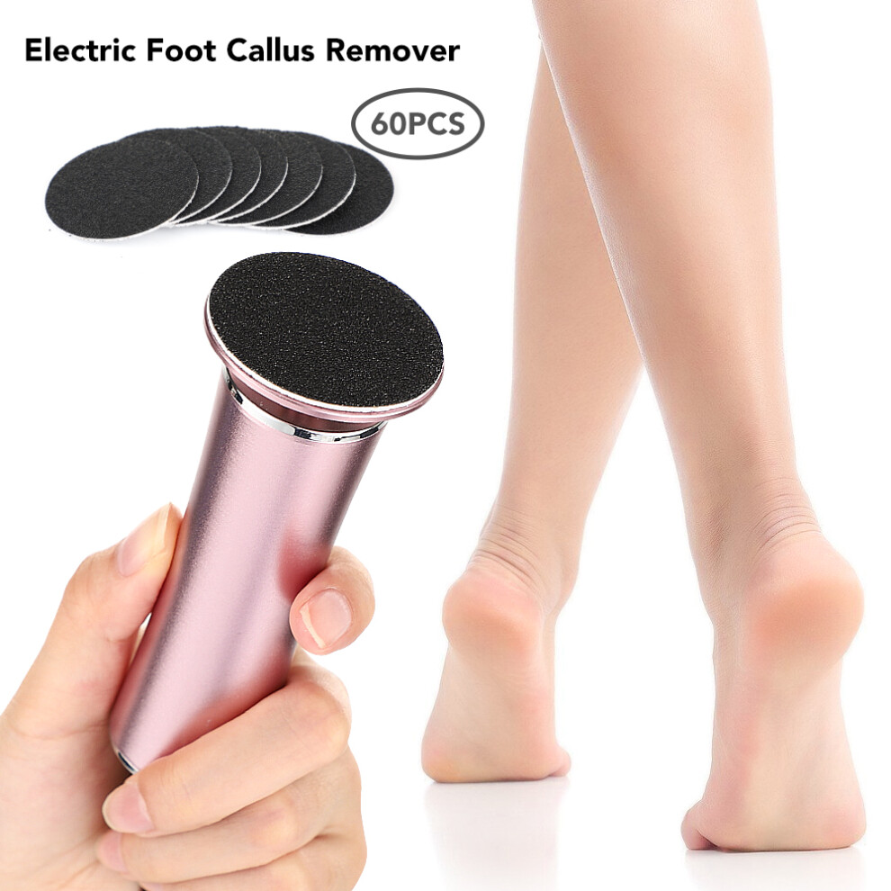 (US Plug) Electric Foot Callus Remover Foot Care File Tool Foot Grinder and Replacement Sandpaper