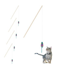 Angelrute für Katze, 5er Set