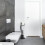WC-Stuhl schwarz/grau 5