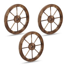 Wagenräder aus Holz - 3er-Set