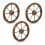 Wagenräder aus Holz - 3er-Set 1