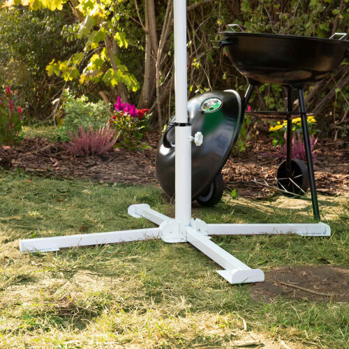 Sonnenschirm für Teller weiß 2