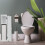 Schmaler Toilettenschrank mit 2 Ablagen 2