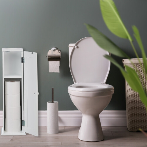 Schmaler Toilettenschrank mit 2 Ablagen 1