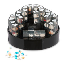 Box für Tabletten 31 Tage 4 Fächer