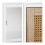 Badezimmerschrank mit Rattantür 6