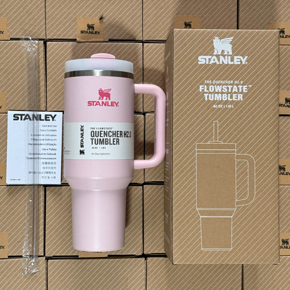 (sakura pink) Stanley Quencher H2.0 FlowState Tumbler 40oz Cup 1.2L