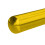 Baseball bat in golden aluminum 6