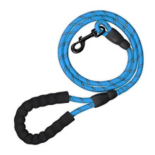 Correa acolchada para perro azul 150 cm