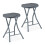 Klapphocker aus Rattan - 2er-Set 1