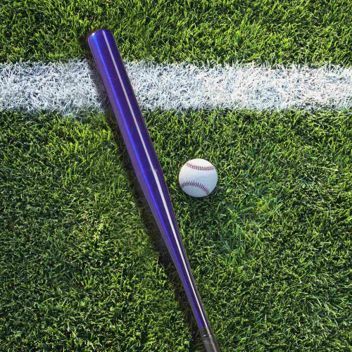 Blauer Baseballschläger aus Aluminium 1