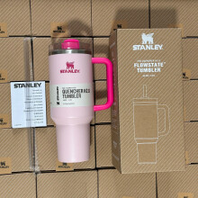 (flamingos) Stanley Quencher H2.0 FlowState Tumbler 40oz Cup 1.2L