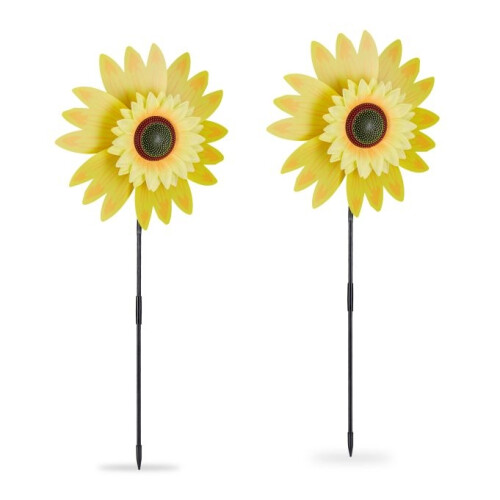 2er Set Windmühle Sonnenblume