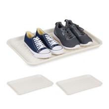 Set mit 3 Abtropfschalen für Schuhe 60 x 40 cm