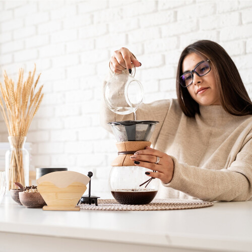 Kaffeefilterhalter aus Bambus 2