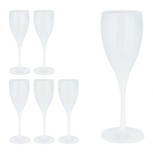 Sektgläser aus Kunststoff, 6er-Set