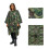 Rain poncho with multiple uses 3 in 1 camouflage 1