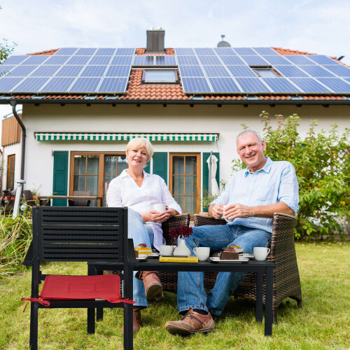 Rechteckiger Gartentisch in Holzoptik 2