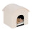 Beige kattegrav med kradseoverflade 1