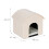 Beige kattegrav med kradseoverflade 4