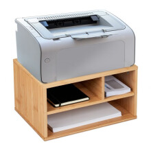 Schreibtisch aus Bambus für Drucker