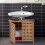 Waschbeckenschrank aus Bambus 5