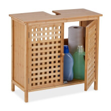 Waschbeckenschrank aus Bambus