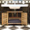Waschbeckenschrank aus Bambus 2