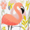 4er-Set Trinkgläser mit Flamingo-Motiv 9