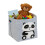Storage basket in felt with animal motifs 1