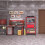Rotes Schwerlastregal 2er Set 4 Ebenen 5