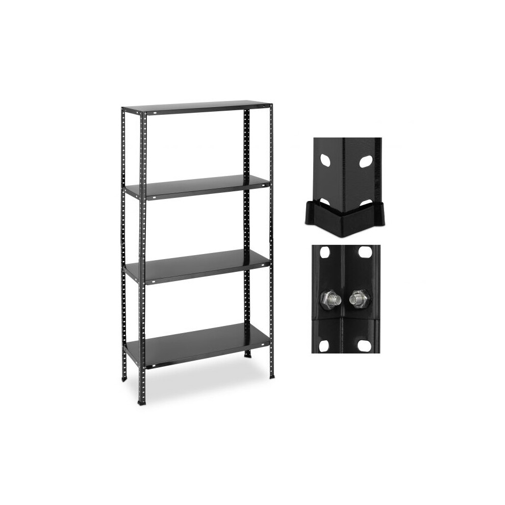 Black Sturdy Shelves With 4 Levels 730056413997