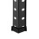 Schwarzes stabiles Regal mit 4 Ebenen 8