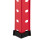 Rotes stabiles Regal mit 4 Ebenen 8