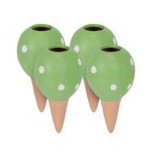 Kegel aus grünem Ton, 4er-Set