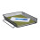 Stapelbare Dokumentenablage aus Metall 1
