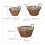 Runder Blumentopf aus Holz - 3er-Set 4