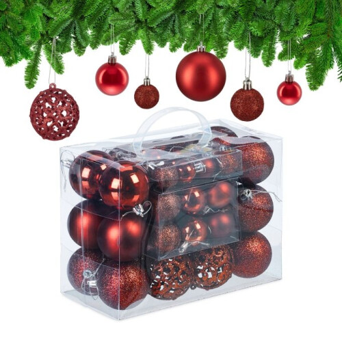Boules de Noël en lot de 50