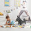 Bouncy Animal Horse i sort 3