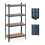 Stabiles Regal mit 4 Ebenen anthrazit 1