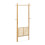Bamboo clothes hanger with shelf 6
