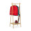 Bamboo clothes hanger with shelf 1