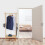 Bamboo clothes hanger with shelf 5