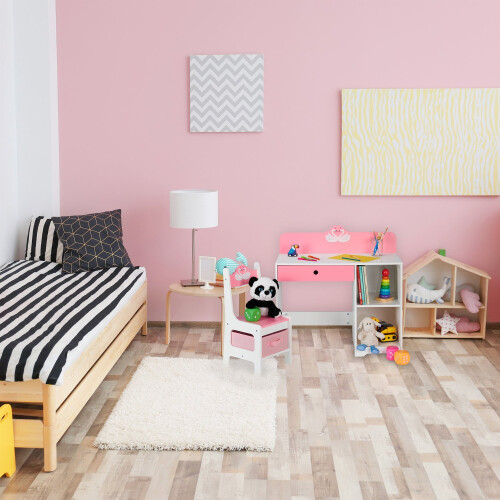 Schreibtisch und Stuhl für Kinder Schwan 1